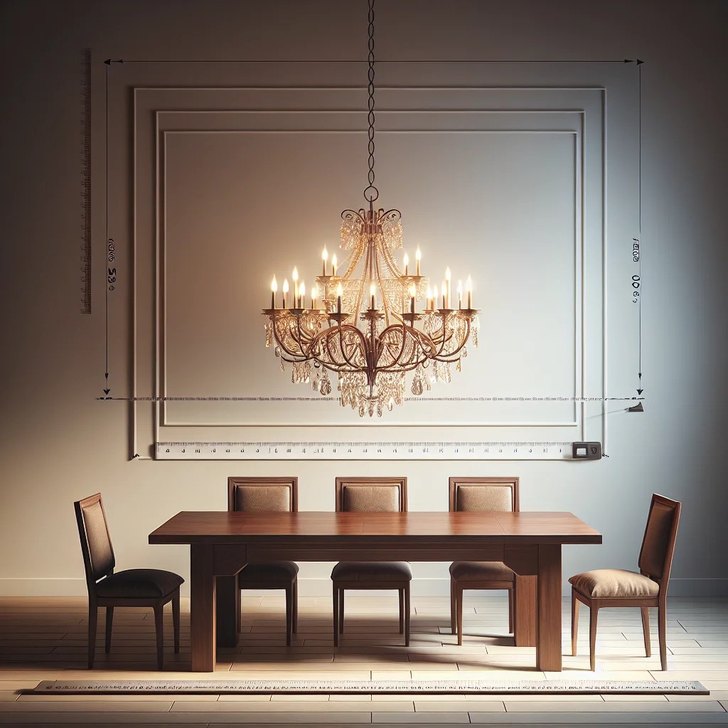 how low should chandelier hang over table - Ensuring Proper Proportions - how low should chandelier hang over table