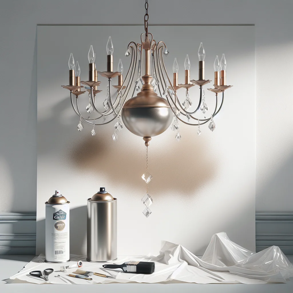 how to paint a chandelier - Finishing Touches - how to paint a chandelier