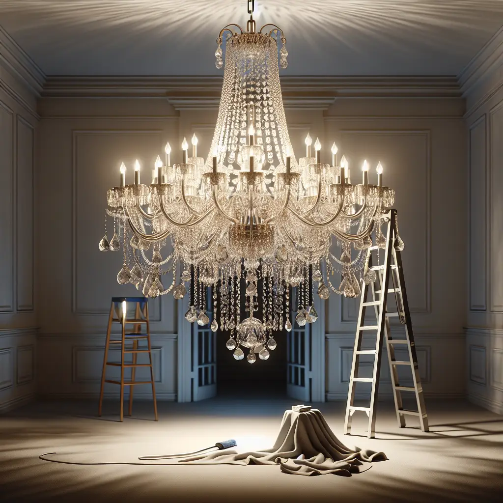how to hang a chandelier with a chain - Maintaining and Cleaning a Chandelier - how to hang a chandelier with a chain